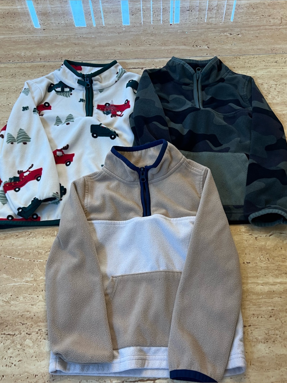 Boys 4T Bundle of Quarter Zip Pullover Tops
